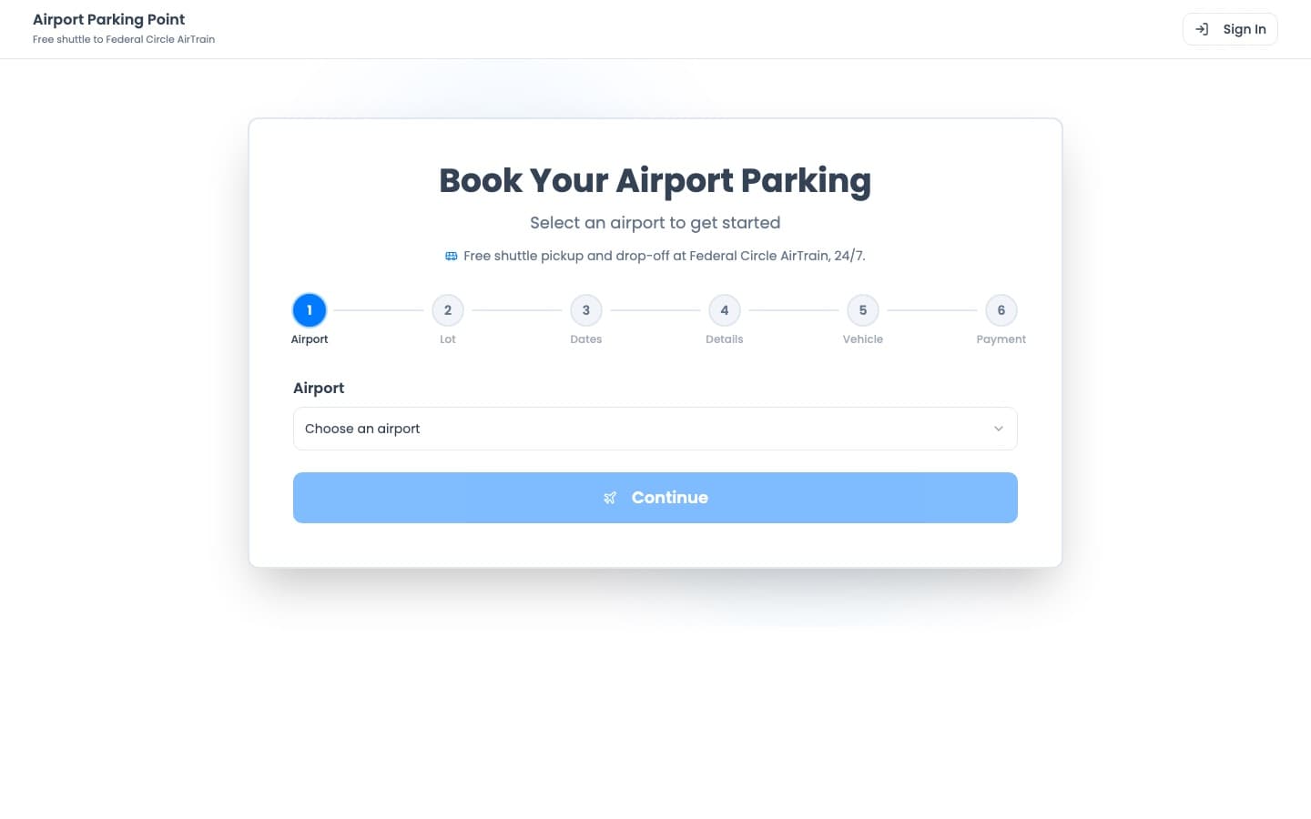 Airport Parking Point
